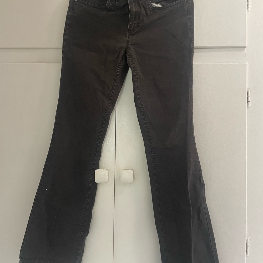 Royal Robbins Black Flare Wide Leg Jeans